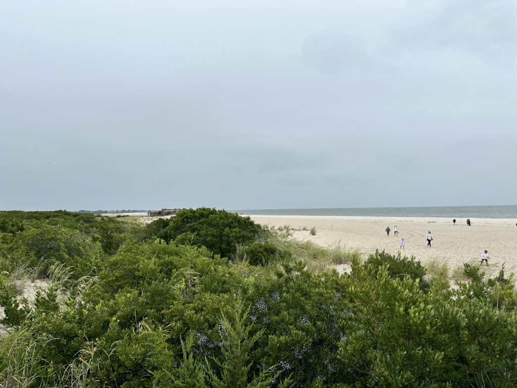 a group of people walking on a beach (MyCoast AI)
