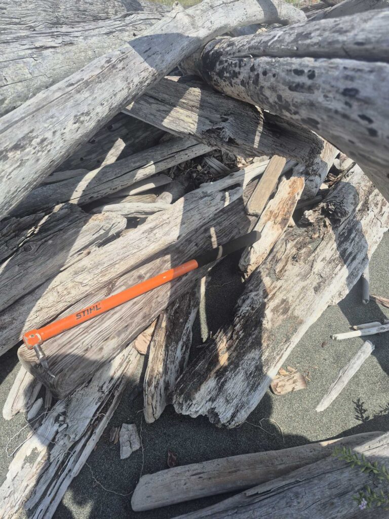 a piece of wood being cut (MyCoast AI)