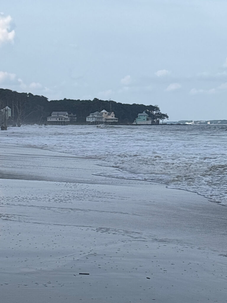 a beach with houses on it (MyCoast AI)