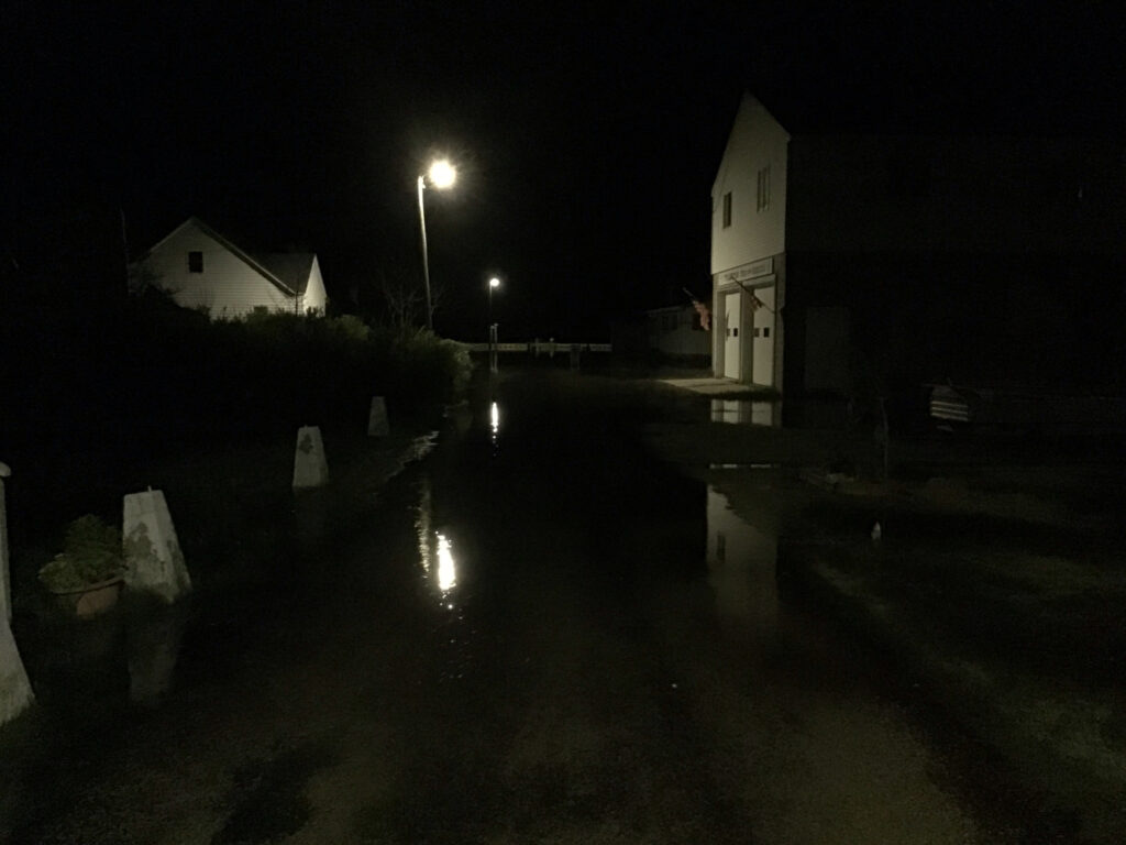 a street at night (MyCoast AI)