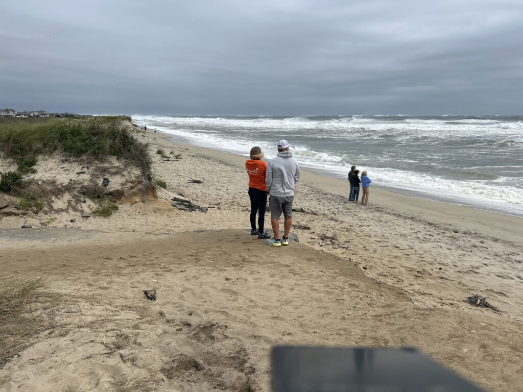 people on a beach (MyCoast AI)