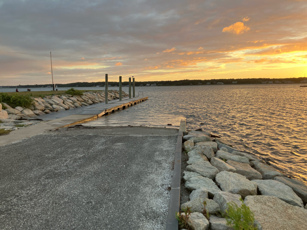 a dock over a body of water (MyCoast AI)