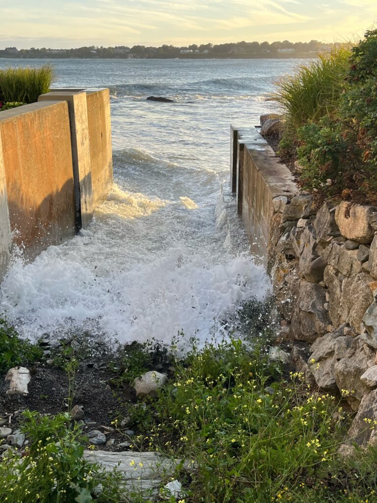 a waterfall over a cliff (MyCoast AI)