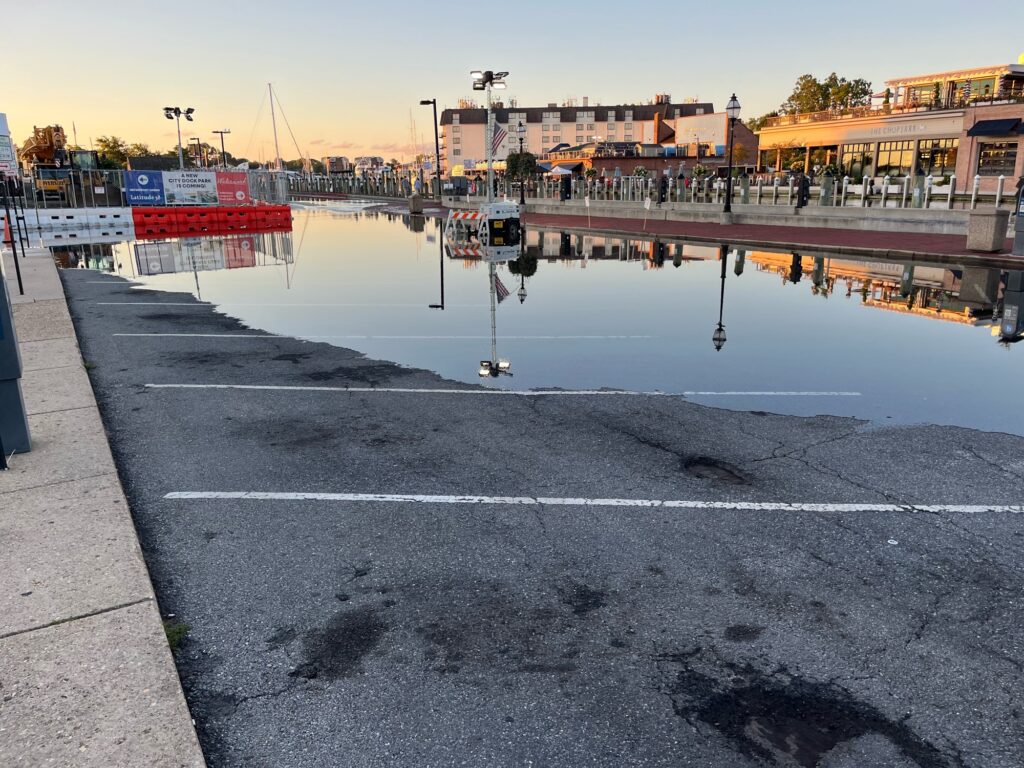 a body of water with buildings along it (MyCoast AI)
