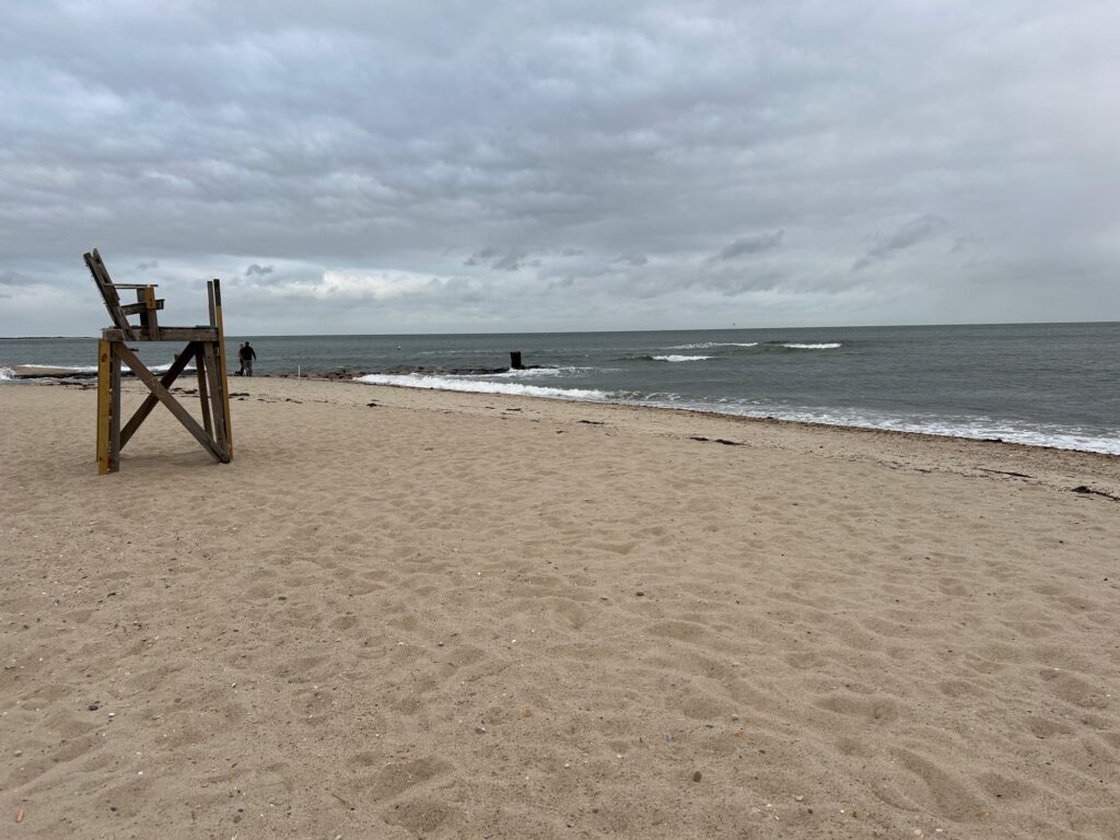 a beach with a structure on it (MyCoast AI)