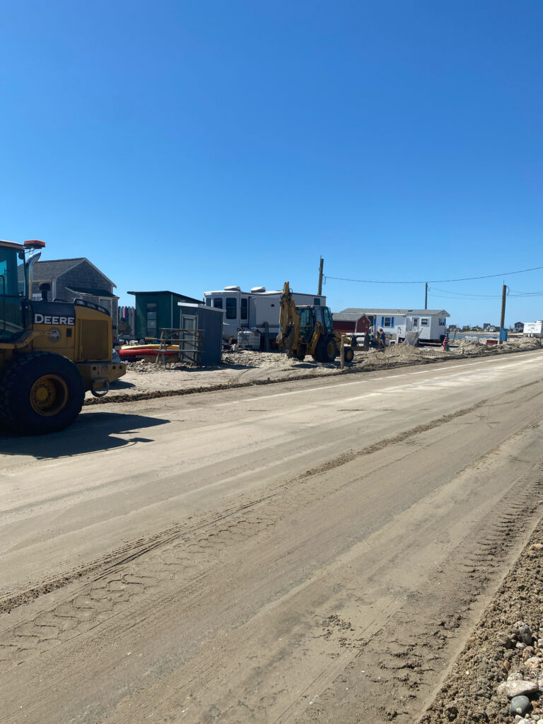 a construction site with a tractor (MyCoast AI)