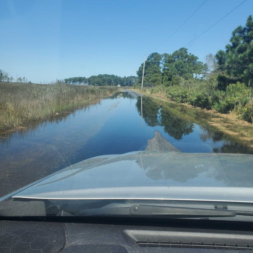 a river with a bridge over it (MyCoast AI)