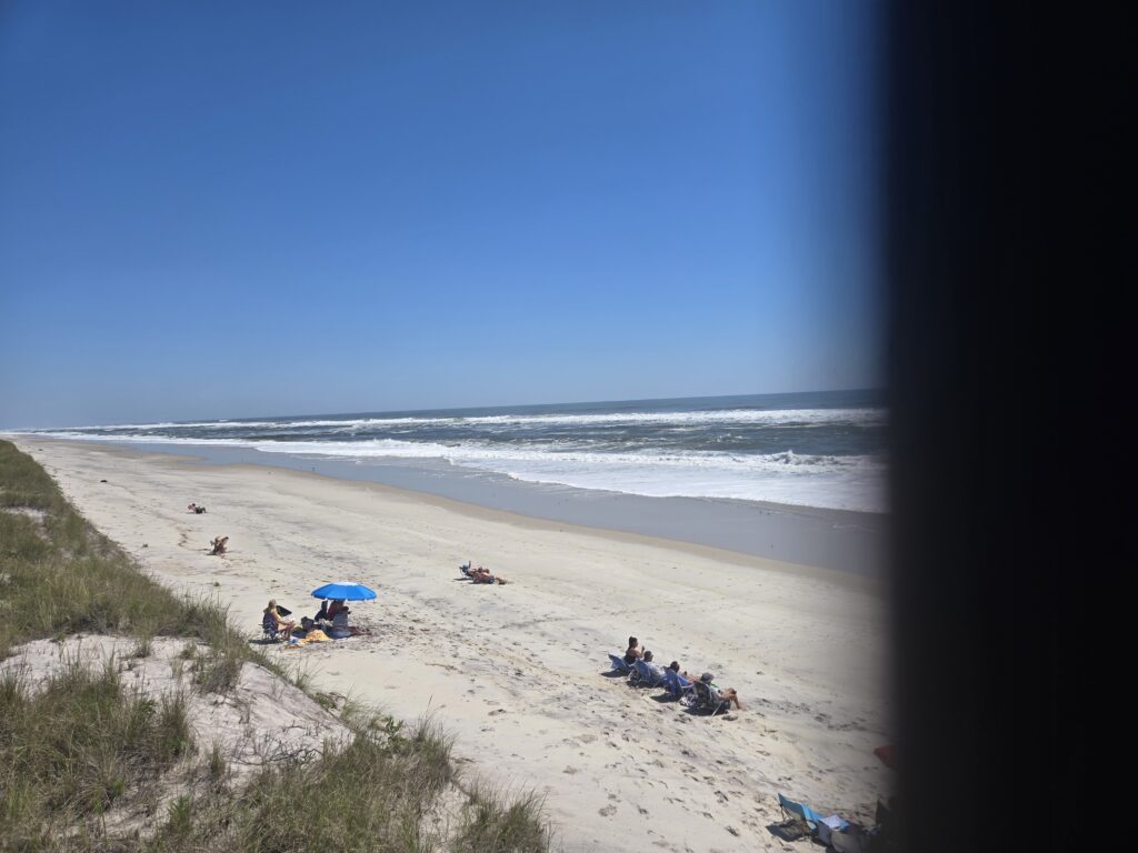 people on a beach (MyCoast AI)