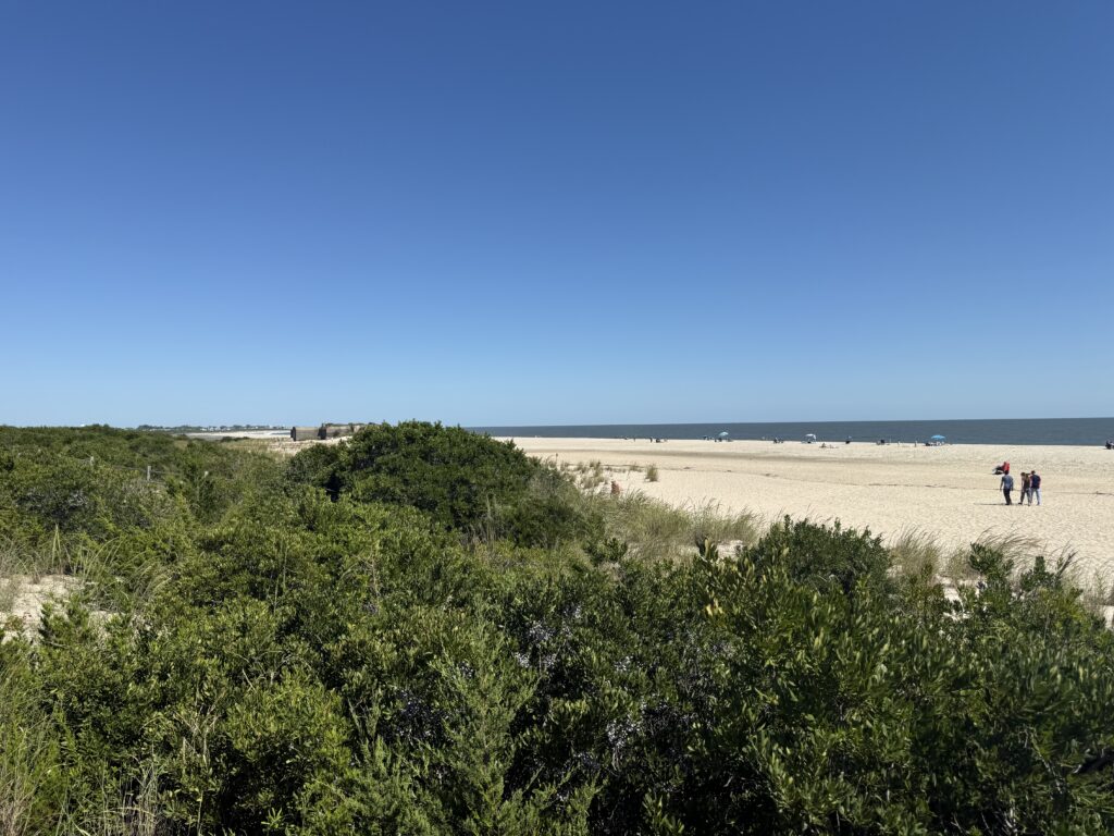 a group of people walking on a beach (MyCoast AI)