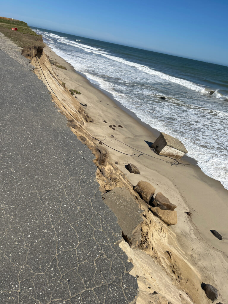 a beach with rocks and water (MyCoast AI)