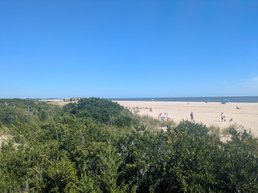 a group of people walking on a beach (MyCoast AI)