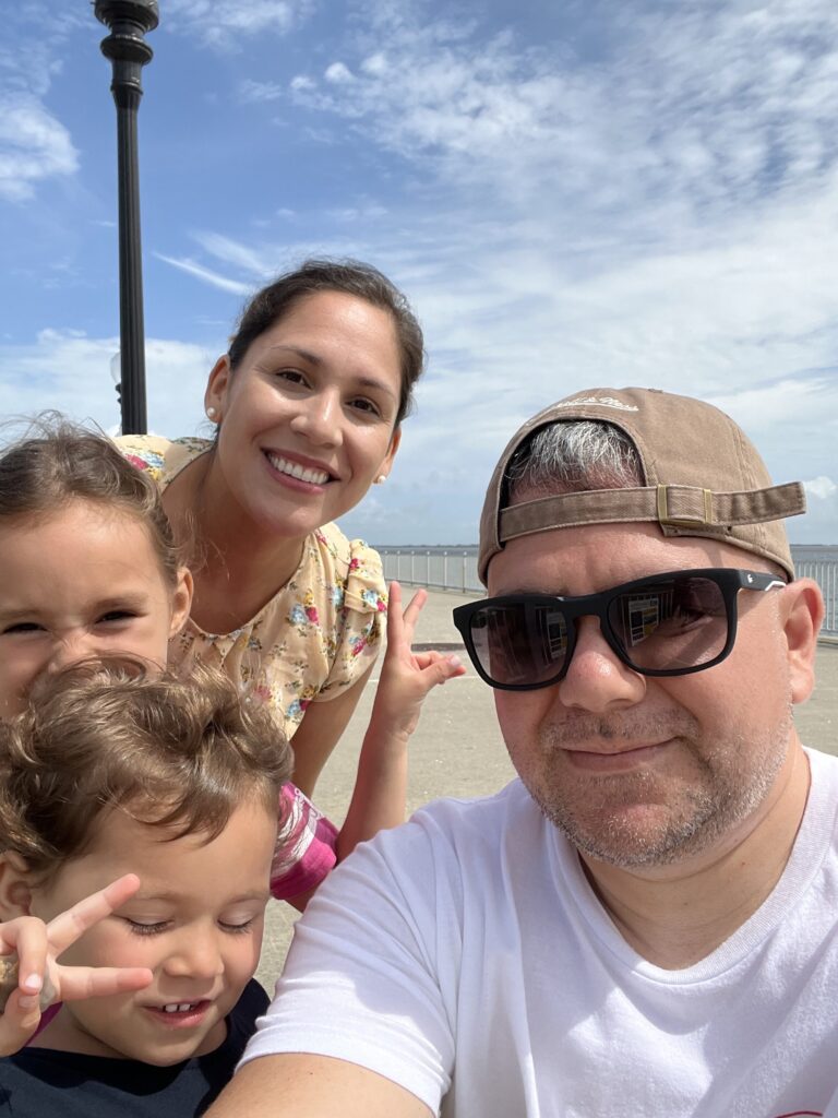 a man and woman with children (MyCoast AI)