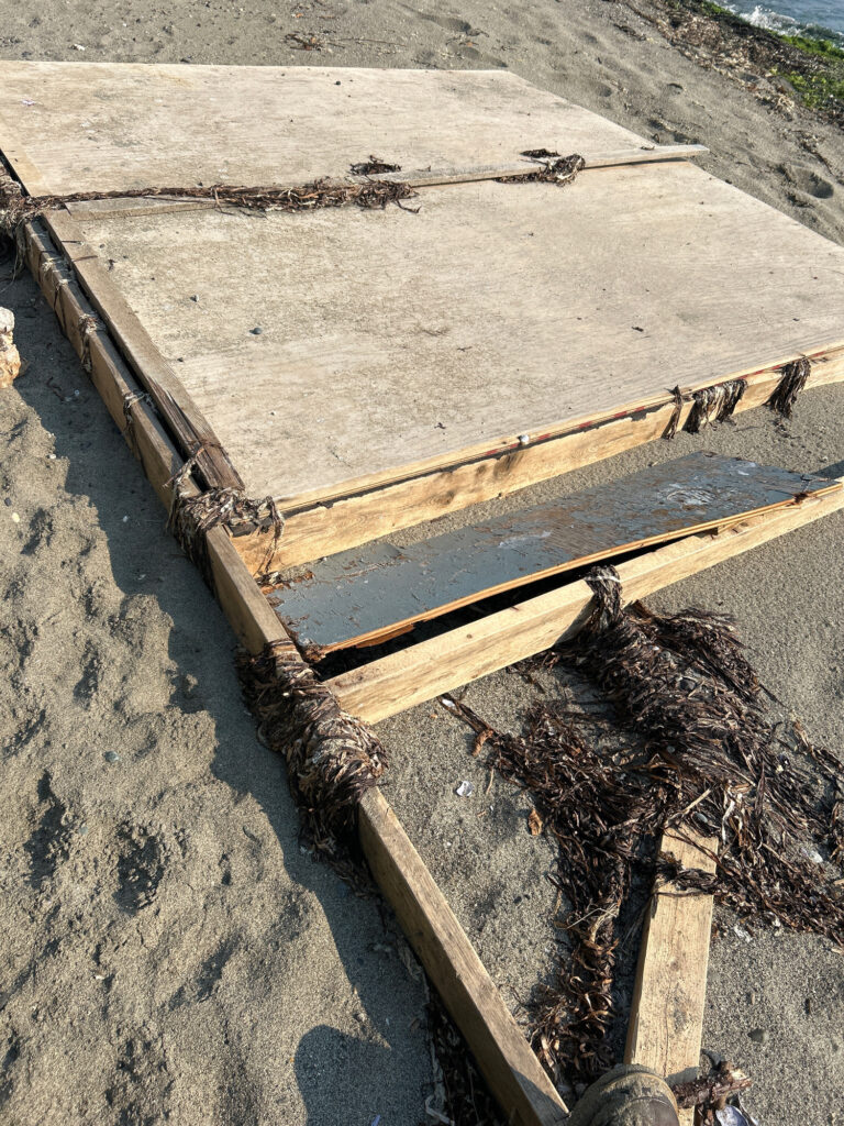 a piece of wood being built (MyCoast AI)