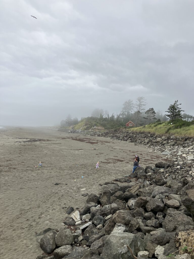 a group of people on a rocky beach (MyCoast AI)