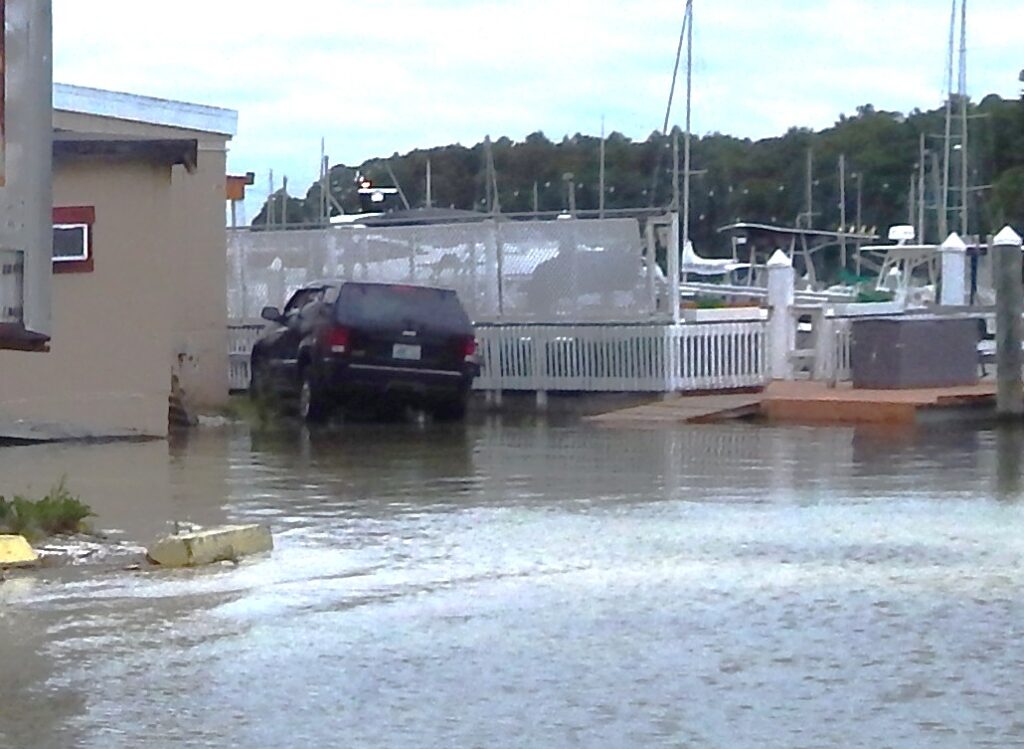 a car on a dock (MyCoast AI)