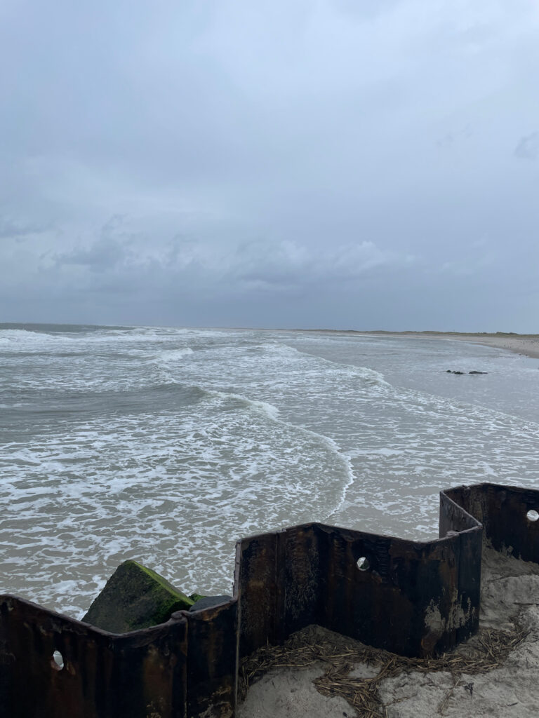 a body of water with waves crashing on it (MyCoast AI)