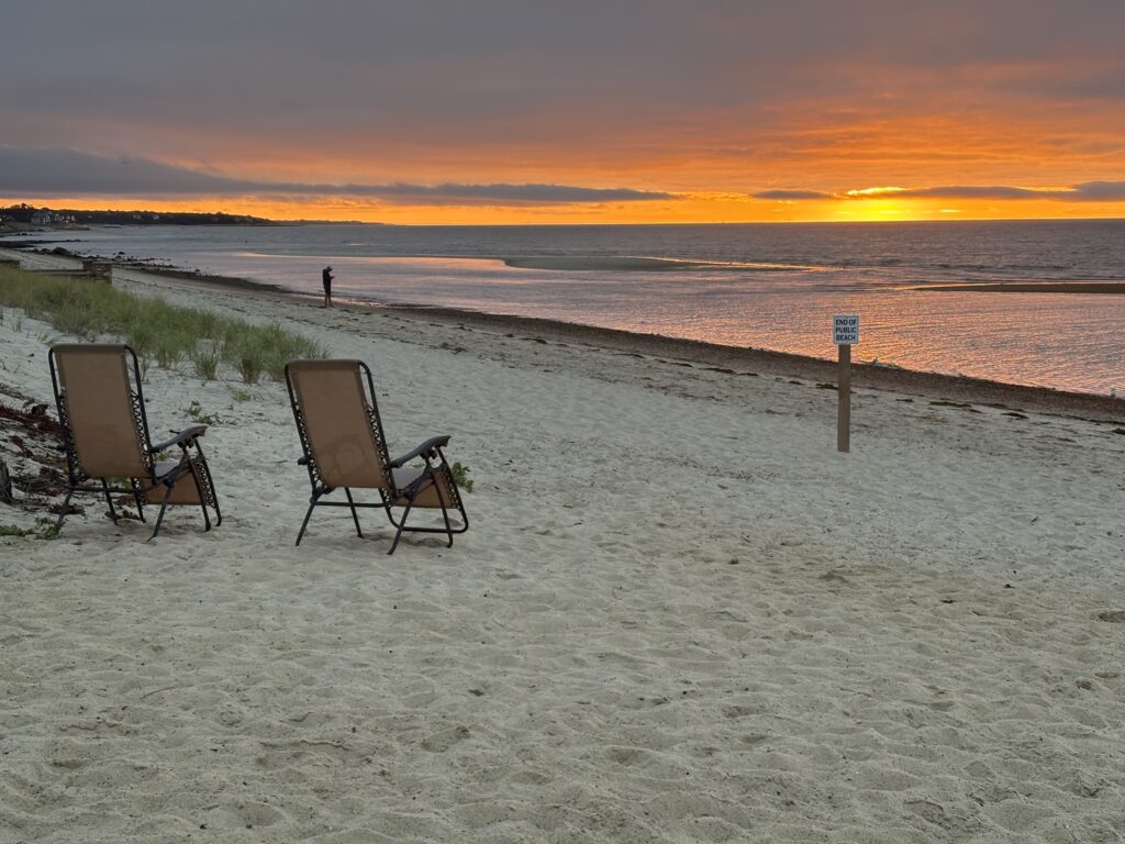 two chairs on a beach (MyCoast AI)