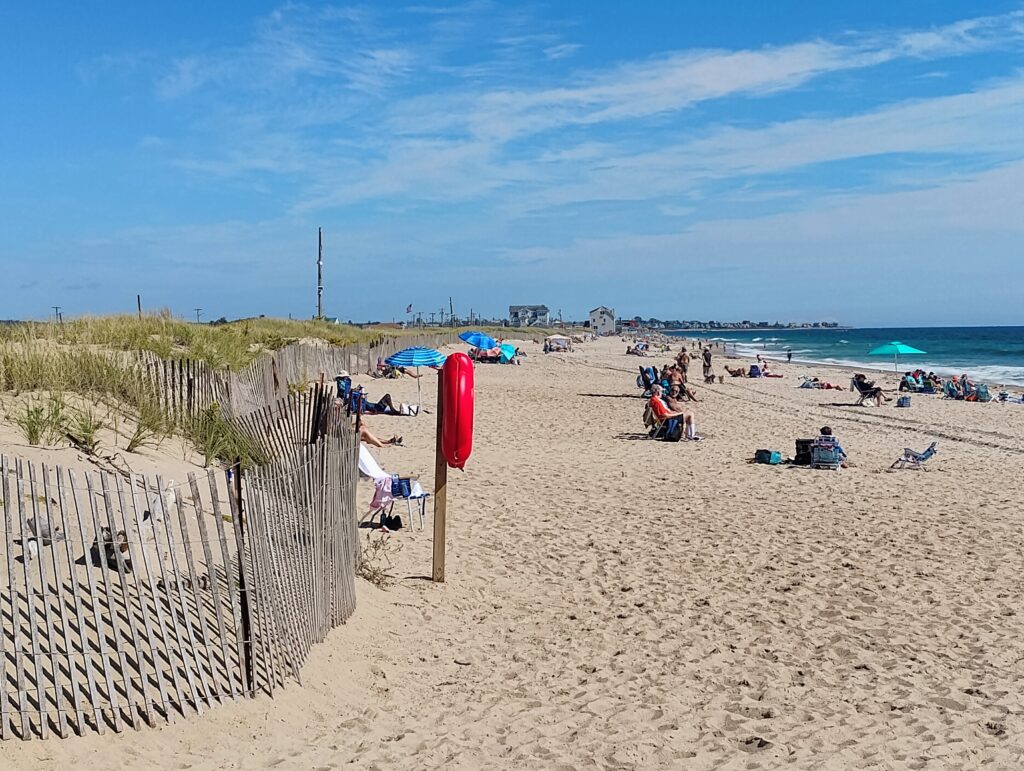 people on a beach (MyCoast AI)