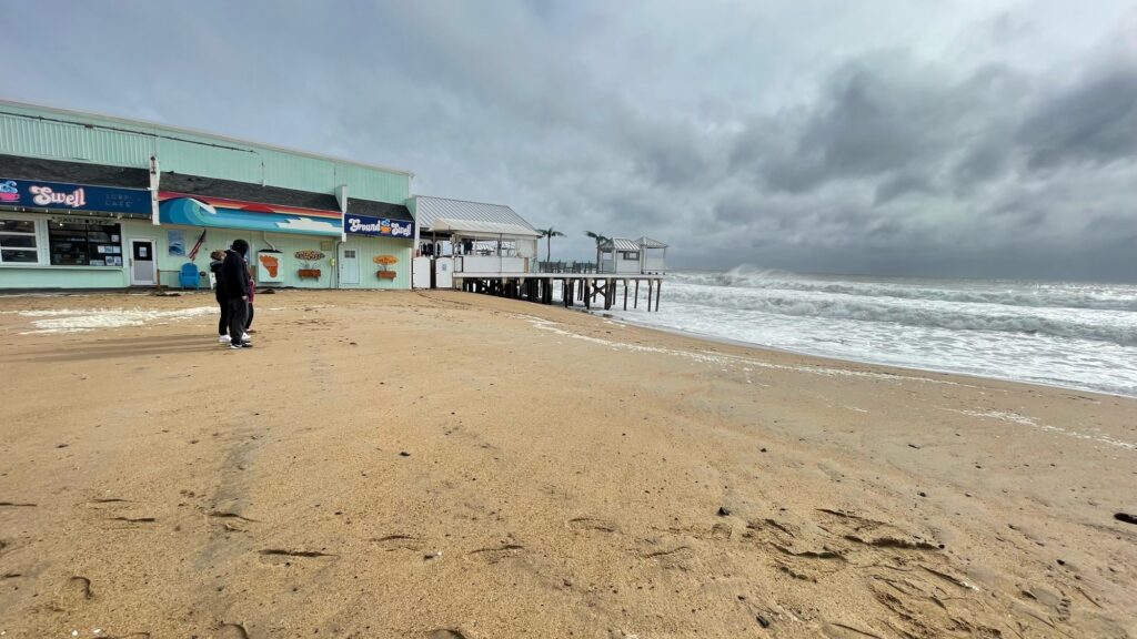a person walking on a beach (MyCoast AI)