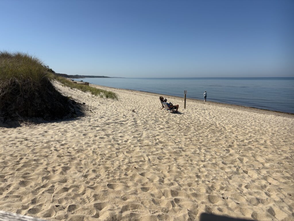 a person sitting on a beach (MyCoast AI)