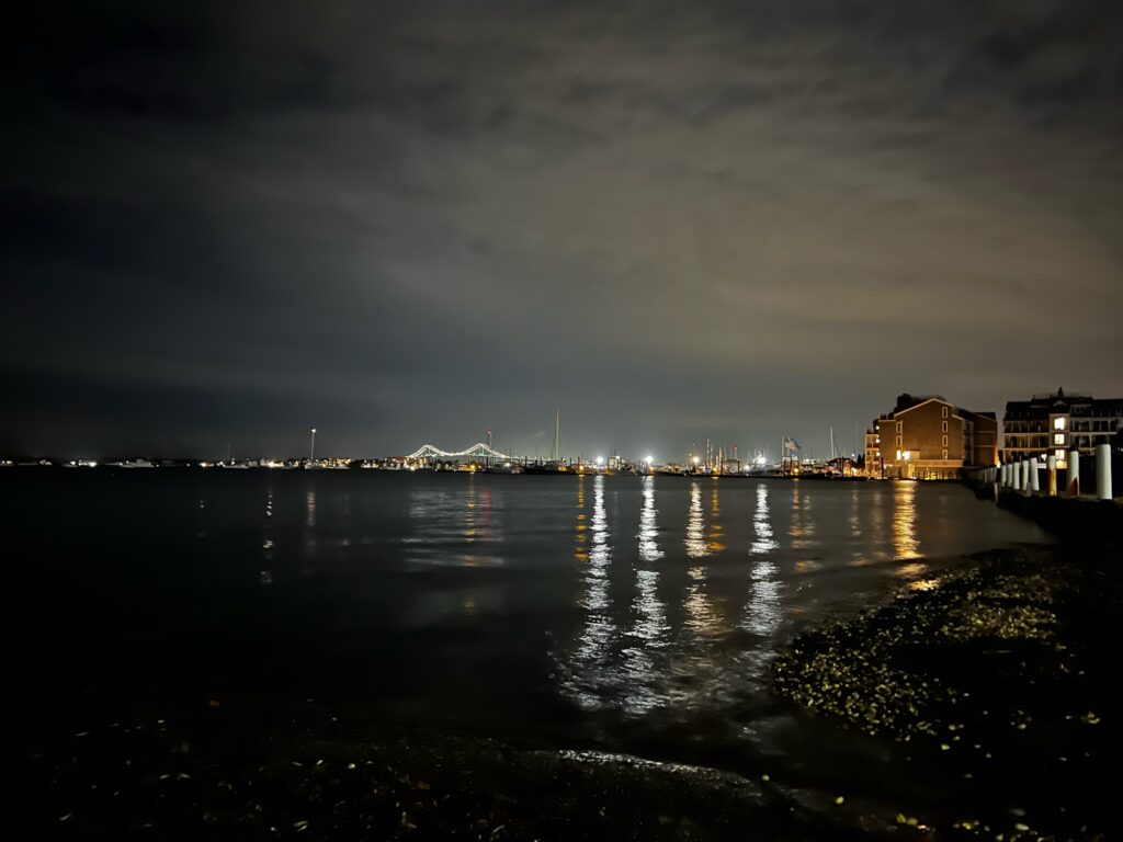 a body of water with buildings along it (MyCoast AI)