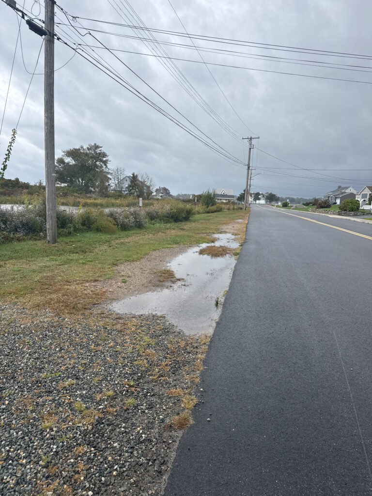 a road with water on the side (MyCoast AI)