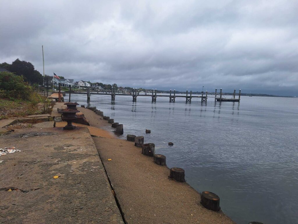 a dock with a walkway over it (MyCoast AI)