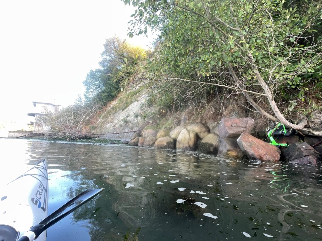 a river with rocks and trees (MyCoast AI)