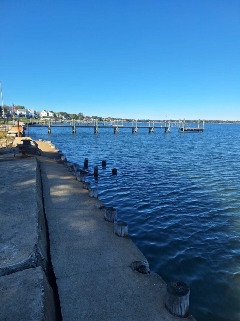 a dock over a body of water (MyCoast AI)