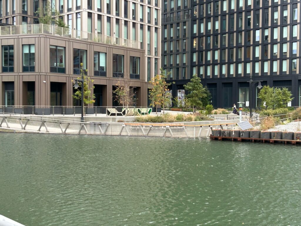 a body of water with buildings around it (MyCoast AI)