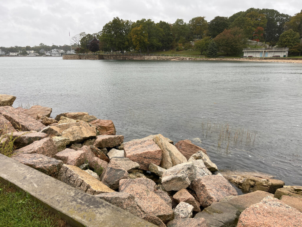 a body of water with rocks in it (MyCoast AI)