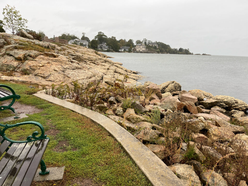 a path next to a body of water (MyCoast AI)