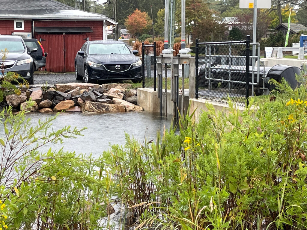 a car parked next to a pond (MyCoast AI)