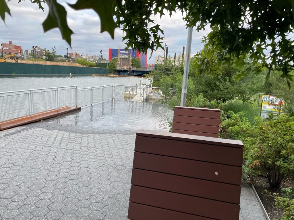 a bench overlooking a body of water (MyCoast AI)