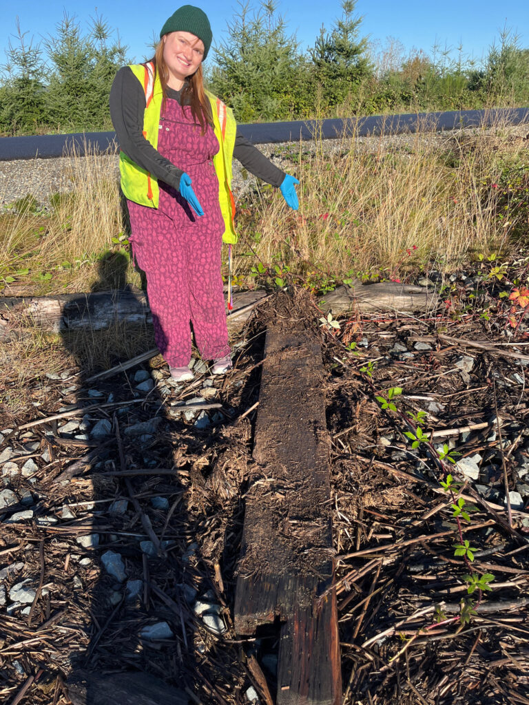 a man standing on a stump (MyCoast AI)