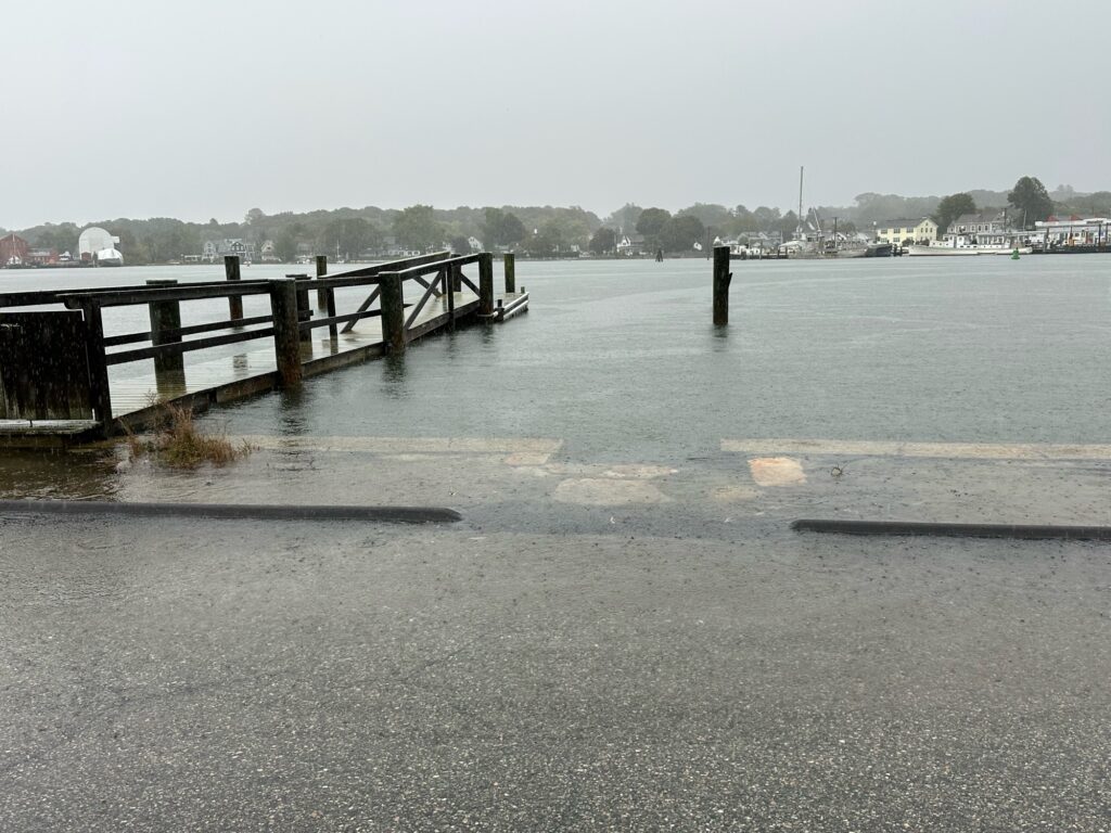 a dock in a body of water (MyCoast AI)