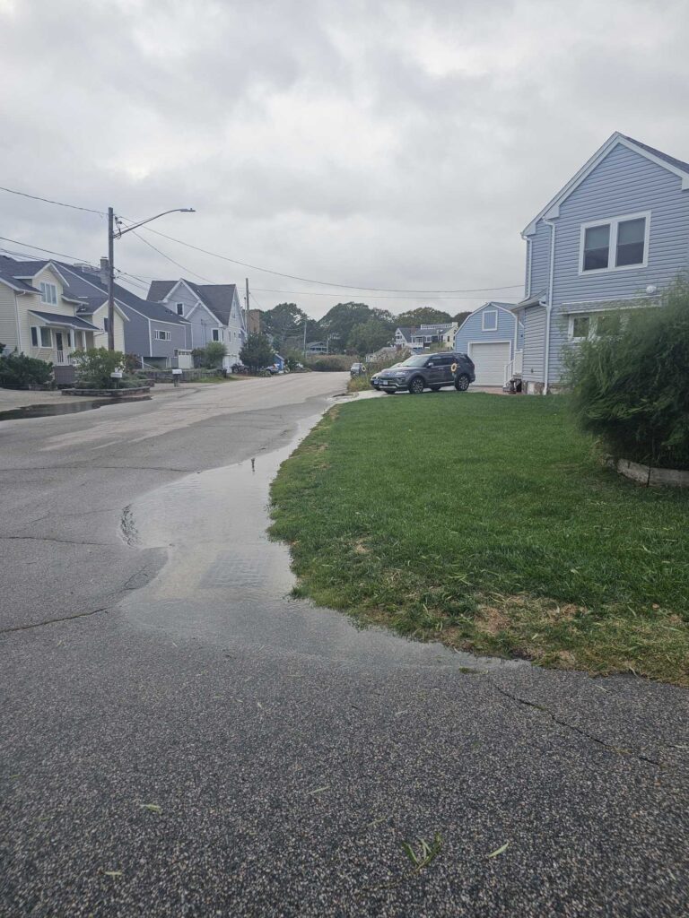 a road with houses along it (MyCoast AI)