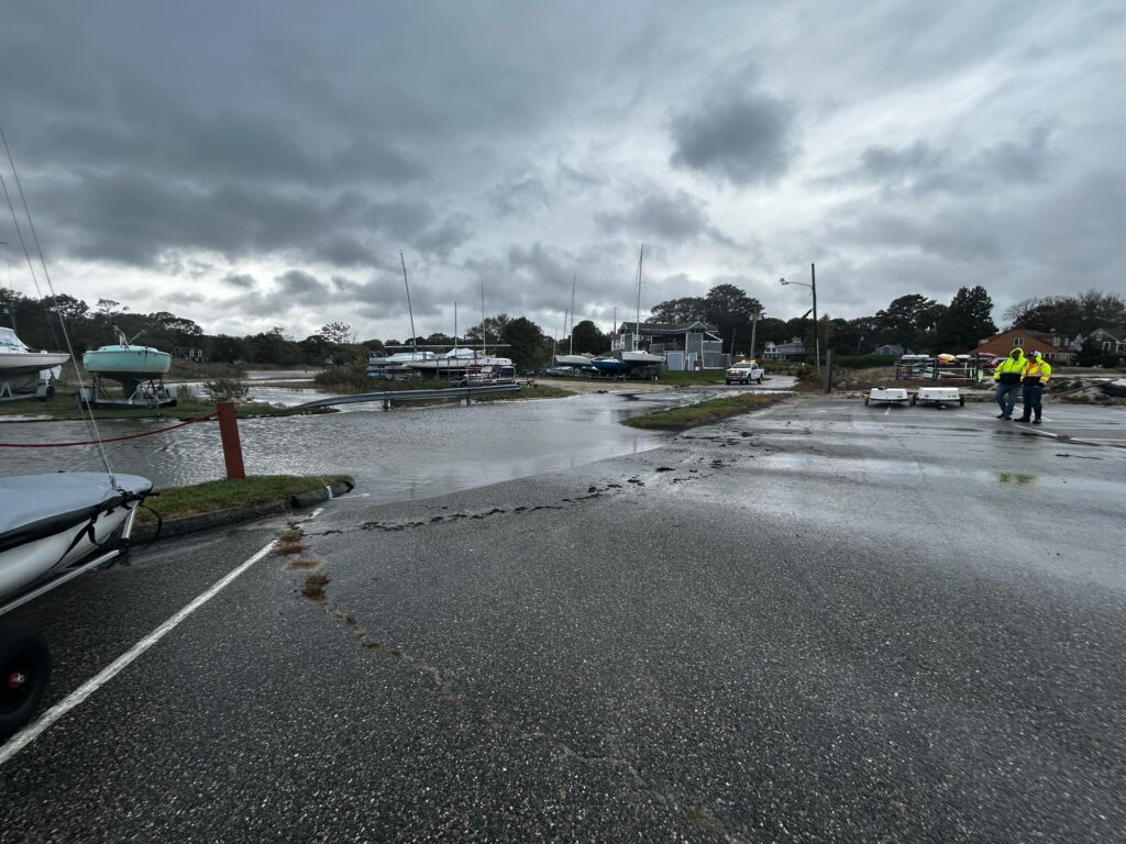 a person standing next to a road (MyCoast AI)