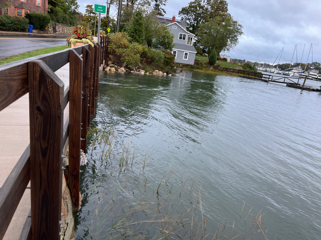 a wooden dock over a body of water (MyCoast AI)