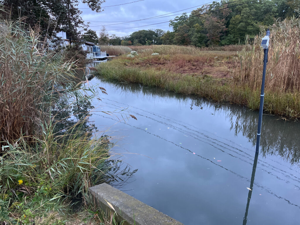 a river with a pole in it (MyCoast AI)