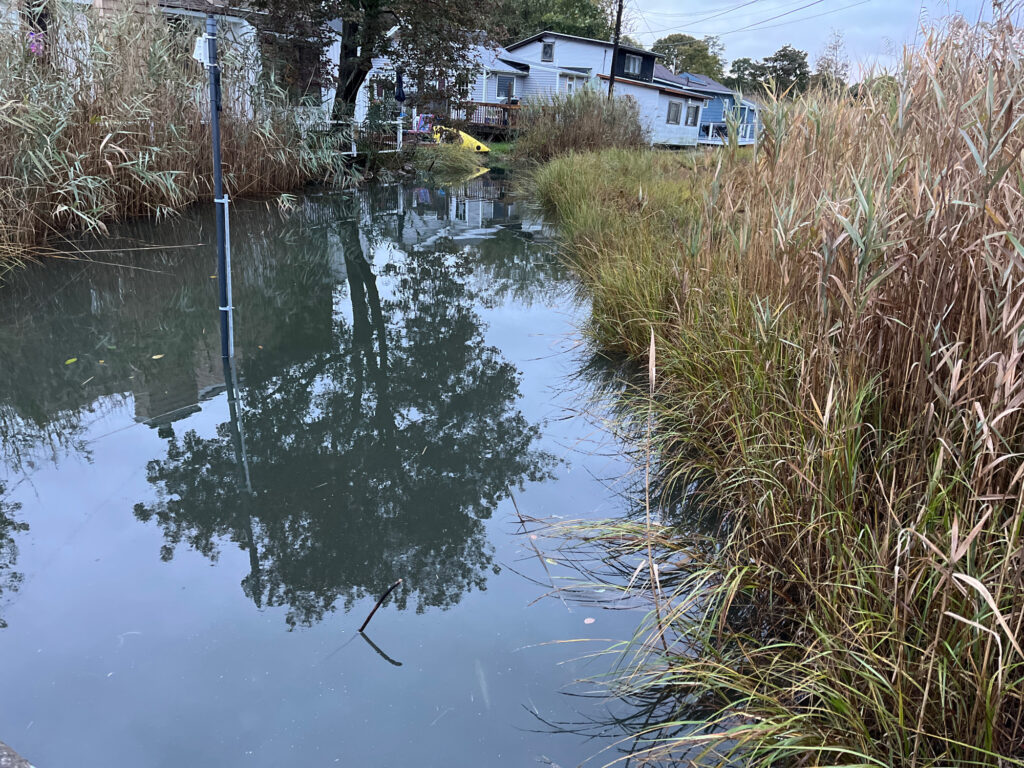 a house on a hill by a lake (MyCoast AI)