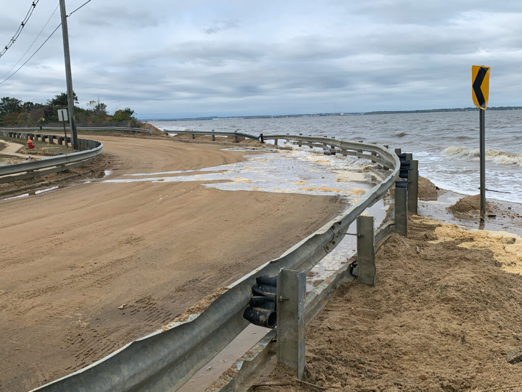 a wooden walkway along a beach (MyCoast AI)