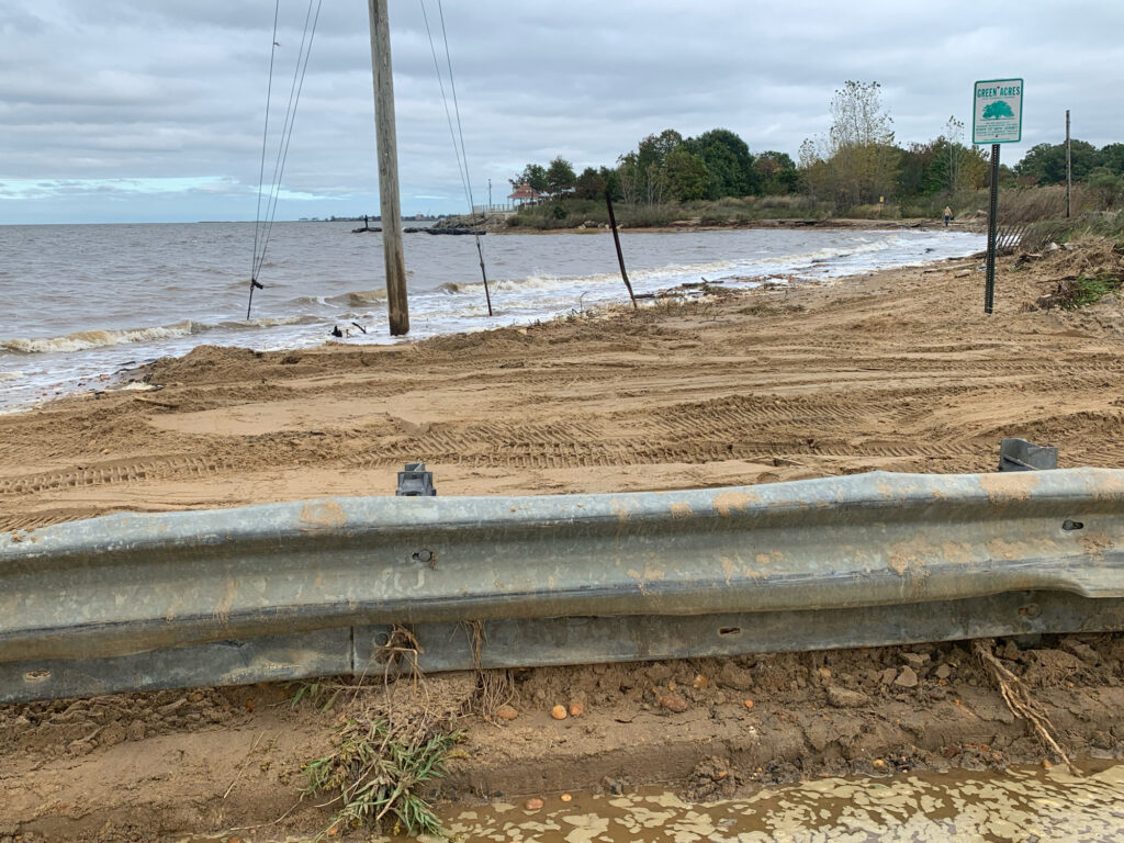 a wooden bench on a beach (MyCoast AI)
