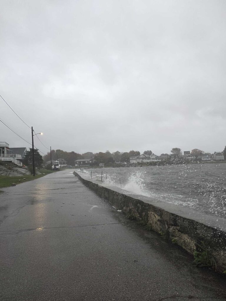 a road next to a body of water (MyCoast AI)