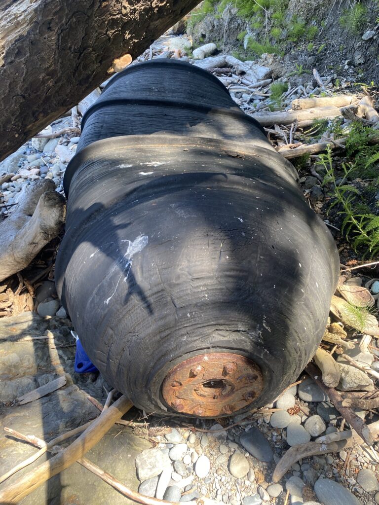 a large brown pipe (MyCoast AI)