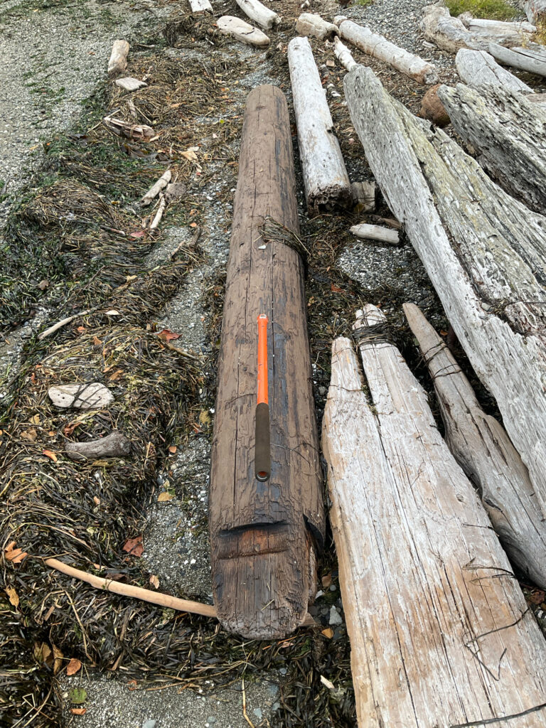 a wooden fence with a stick in it (MyCoast AI)