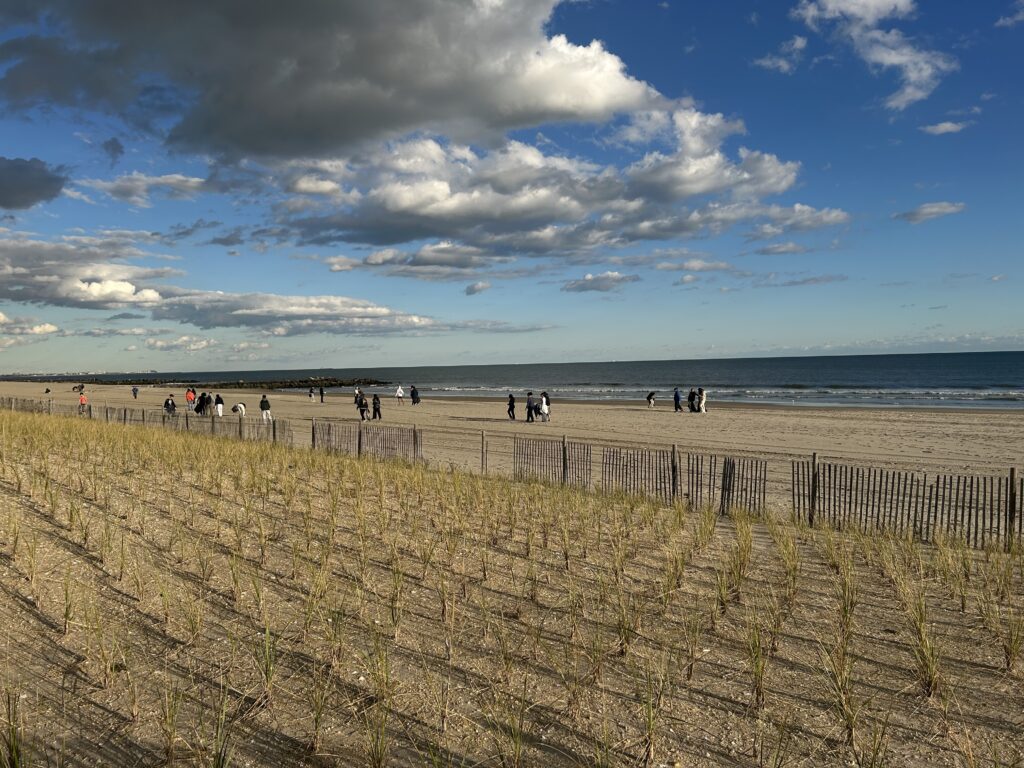 a group of people walking on a beach (MyCoast AI)
