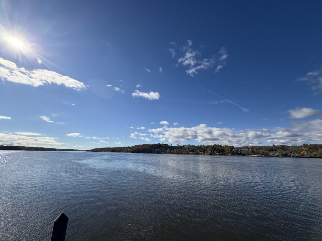 a body of water with land in the distance (MyCoast AI)
