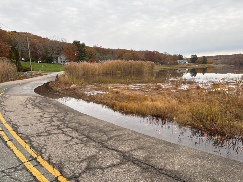 a road with water on the side (MyCoast AI)