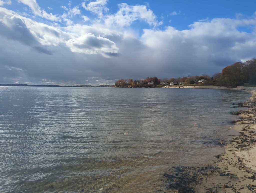 a beach with a body of water (MyCoast AI)